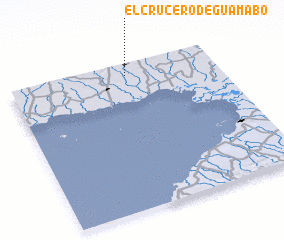 3d view of El Crucero de Guamabo