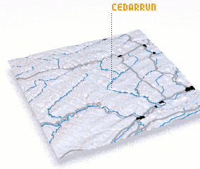 3d view of Cedar Run