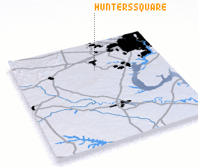 3d view of Hunters Square