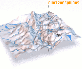 3d view of Cuatro Esquinas