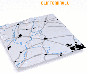 3d view of Clifton Knoll