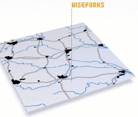 3d view of Wise Forks