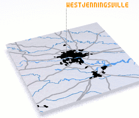 3d view of West Jenningsville