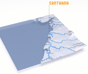 3d view of Santa Ana