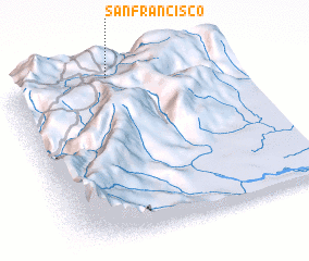 3d view of San Francisco