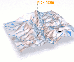 3d view of Pichincha