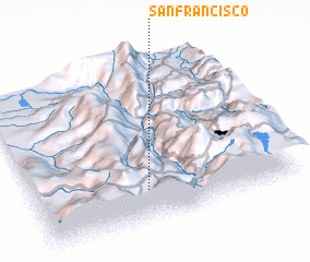 3d view of San Francisco