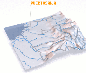 3d view of Puerto Saija