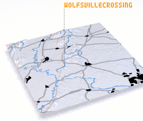 3d view of Wolfsville Crossing