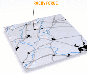 3d view of Rocky Forge