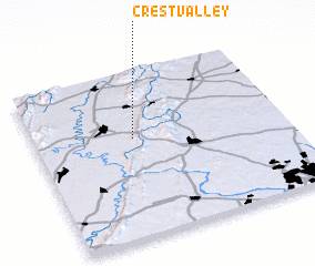 3d view of Crest Valley