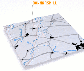 3d view of Bowmans Mill