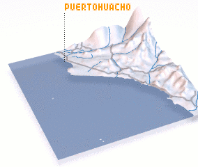 3d view of Puerto Huacho