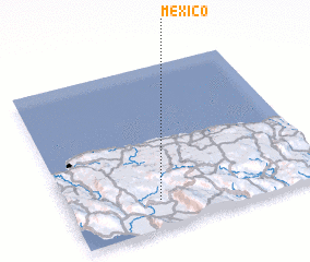 3d view of Mexico