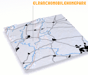 3d view of El Rancho Mobile Home Park