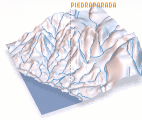 3d view of Piedra Parada