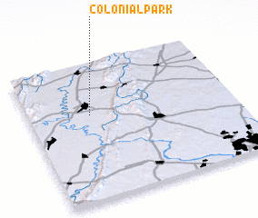 3d view of Colonial Park