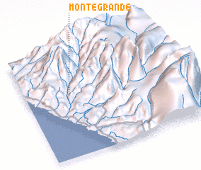 3d view of Monte Grande