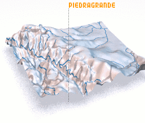 3d view of Piedra Grande