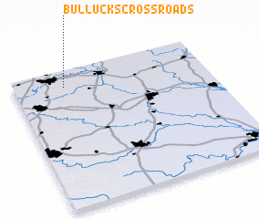 3d view of Bullucks Crossroads