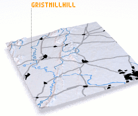 3d view of Gristmill Hill