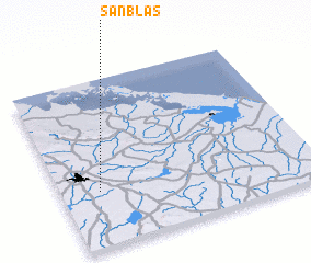 3d view of San Blas