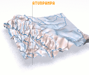 3d view of Atun Pampa