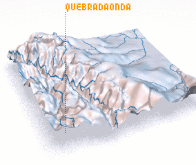 3d view of Quebrada Onda