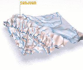 3d view of San Juan