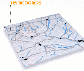 3d view of Tryons Corners