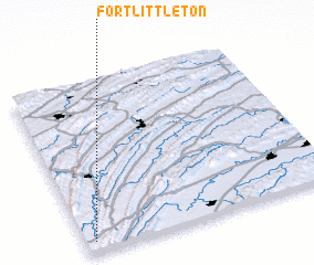 3d view of Fort Littleton