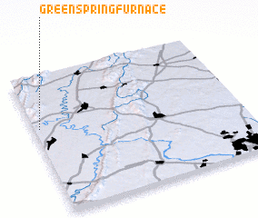 3d view of Green Spring Furnace