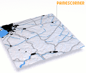 3d view of Paines Corner