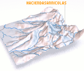 3d view of Hacienda San Nicolás