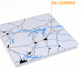 3d view of Gills Corner