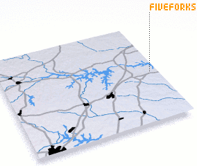 3d view of Five Forks