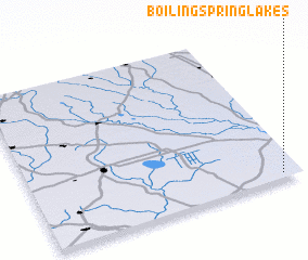 3d view of Boiling Spring Lakes