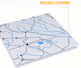 3d view of Russells Creek