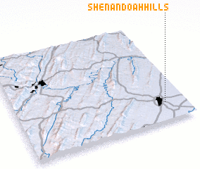 3d view of Shenandoah Hills