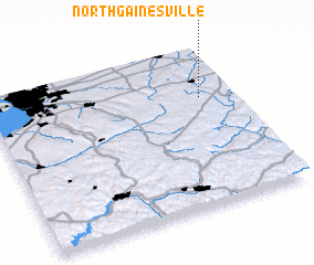 3d view of North Gainesville