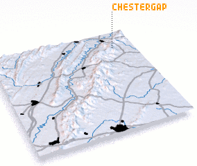 3d view of Chester Gap