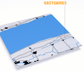 3d view of East Gaines