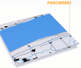 3d view of Five Corners