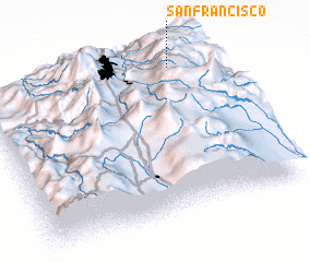 3d view of San Francisco