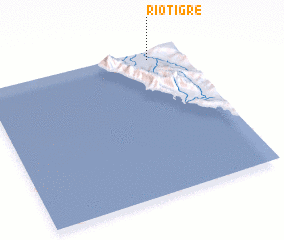 3d view of Río Tigre