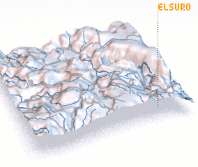 3d view of El Suro