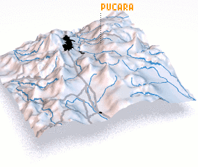 3d view of Pucará