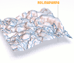 3d view of Molina Pampa