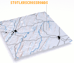 3d view of Stotlers Crossroads