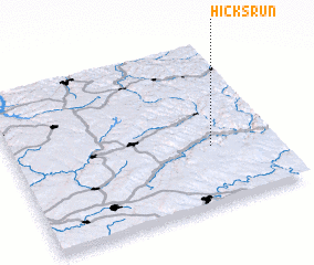 3d view of Hicks Run